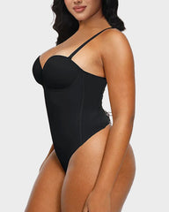 Back Lace-Up Seamless Shapewear Bodysuit