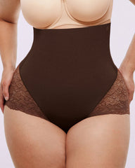 Bare Essentialsâ„?MeshSmoothâ„?High-Waisted Sheer Lace Brief