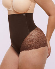 Bare Essentialsâ„?MeshSmoothâ„?High-Waisted Sheer Lace Brief