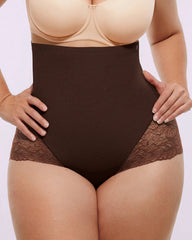 Bare Essentialsâ„?MeshSmoothâ„?High-Waisted Sheer Lace Brief