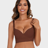 Push-Up Back Smoothing Bra-Brown (2 PACK)