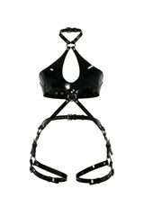 Bridget Lacquer Leather Fullbody in Black