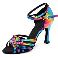 Women's PU Customized Heel Latin Shoes Salsa Shoes Ballroom Dance Shoes