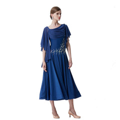 YUN Customisable-Women's Batwing Sleeve DiamonCostume Dress For Ballroom Dancing standard/Smooth Dress