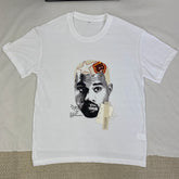 Retro Portrait Print Short-Sleeved T-Shirt