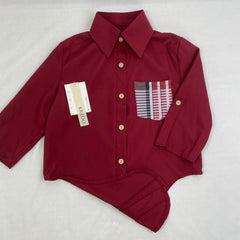 Loose-fitting commuting long-sleeved shirt