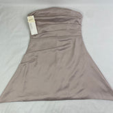 Formal irregular-cut plunging-neckline dress