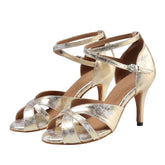 Women's Leatherette Customized Heel Latin Shoes Ballroom Dance Shoes Salsa Shoes