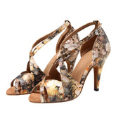 Women's Leatherette Customized Heel Dance Shoes Salsa Latin Dance Shoes