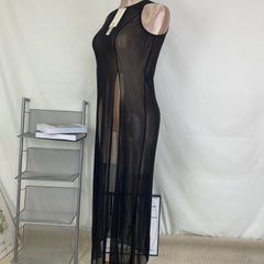 Sunscreen cover-up shirt, swimsuit, beach dress