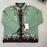 Quality Flower Knitted Coat