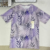 Round-neck 3D printed casual loose short-sleeved shirt