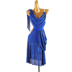 Customisable-Women's Ruffle Rhinestone DanceWear Dance Dress Performance Wear