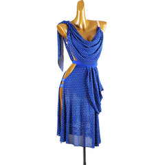 Customisable-Women's Ruffle Rhinestone DanceWear Dance Dress Performance Wear