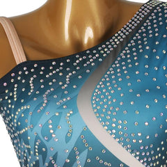 Customisable-Women's Performance Sleeveless Tassels Latin Salsa Dance Dress Competition Dress