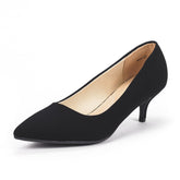 Kitten Heel Pointed Toe Pumps