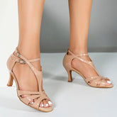 Women's PU Customized Heel Demin Latin Shoes Ballroom Dance Shoes