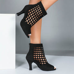 Women's Leatherette Customized Heel Heels Dance Boots JazDancing Shoes