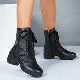 Women's Leatherette 4cm Heel With Lace-up Dance Shoes JazShoes