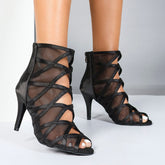 Women's Lace Customized Heel Heels Dance Boots JazSalsa Dancing Shoes