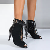 Women's Rubber Sole Customized Heel Dance Boots Heel Heels Dance Boots JazSalsa Dancing Shoes