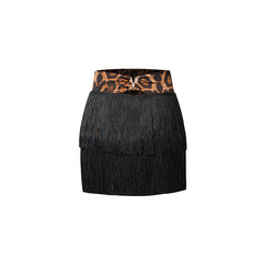 Girls Milk Silk Tassel Latin Dance Srt Dance Wear