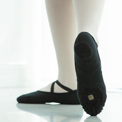 Women's Canvas Split-Sole Ballet Shoes