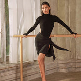 Women's Black Latin Dance Srt Training Short Srt Dancewear