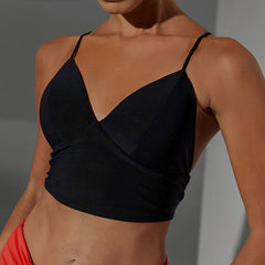 Women's Milk Silk Halter Latin Tops Practice Tops Latin Dance Wear