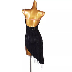 Customisable-Women's Sleeveless Performance Latin Dance Dress Dance Wear