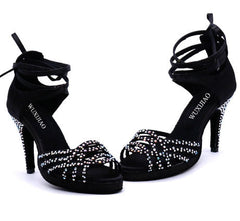 Women's Leatherette Customized Heel Latin Shoes Salsa Shoes Ballroom Dance Shoes