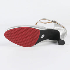 Women's Leatherette 3.5cm/5.5cm Heels Rubber Sole Swing Dance Shoes Ballroom Dance Shoes Modern Shoes