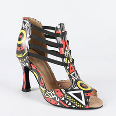Women's Leatherette Customized HeelSalsa Shoes/Dance Boots Ballroom Dance Shoes