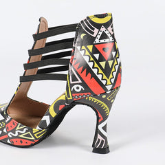 Women's Leatherette Customized HeelSalsa Shoes/Dance Boots Ballroom Dance Shoes