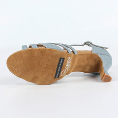 Women's Demin Customized Heel Demin Latin Shoes Ballroom Dance Shoes