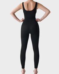 Seamless Square Neck Sculpting Sport Jumpsuit