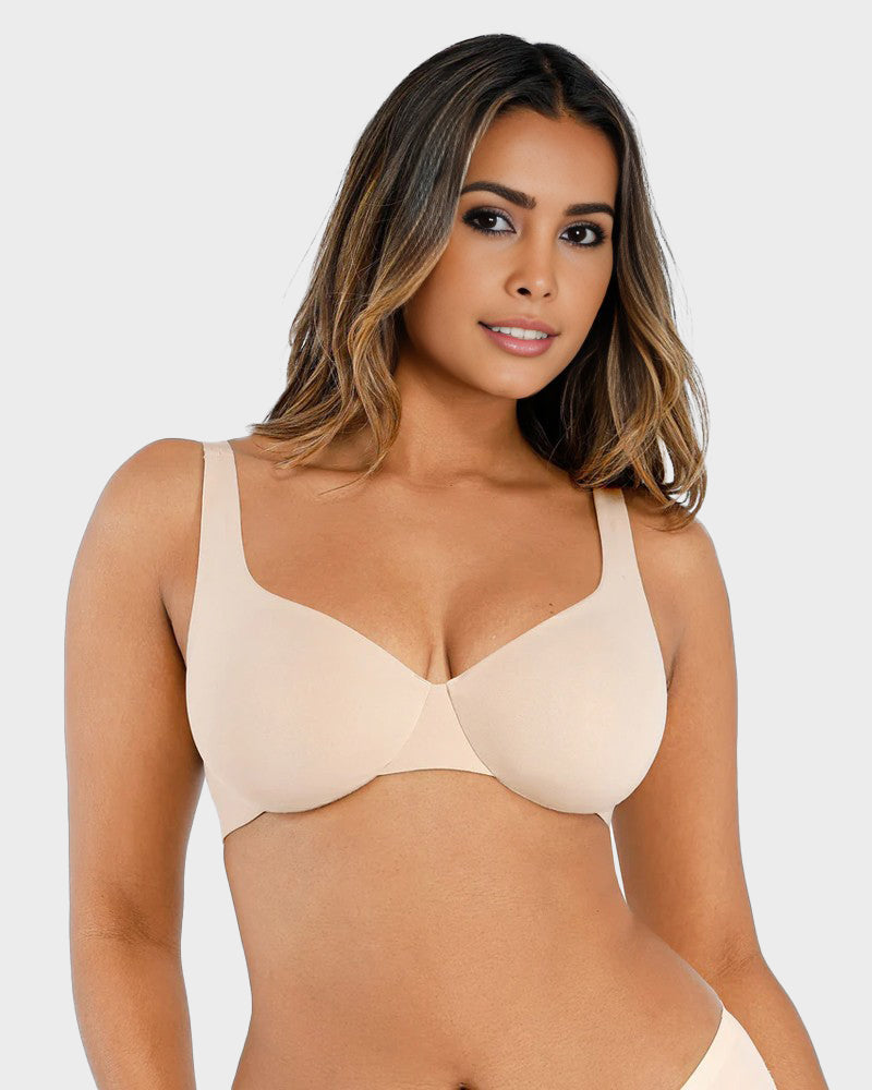 Underwire Adjustable Deep V-neck Bra – Krzoo