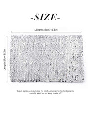Silver Sequin Tube Top