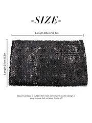 Black Sequin Tube Top