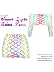 Rainbow See-Through Mesh Set
