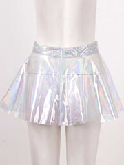 PVC Holographic Reflective Transparent Skirt