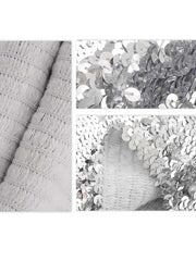 Silver Glitter Bodycon Miniskirt
