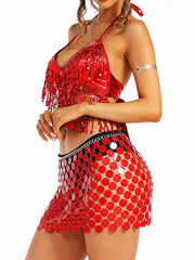 Red Sequin Party Set