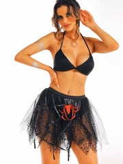 Black Mesh Tulle Skirt