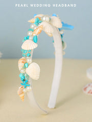 Bohemian Style Shell Pearl Blue Starfish Headband