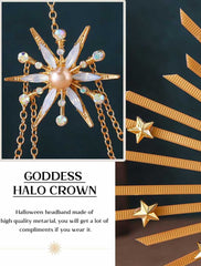 Gold Star Goddess Crown