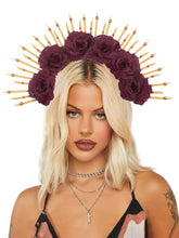 Rose Wreath Goddess Spike Crown