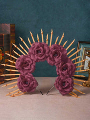 Rose Wreath Goddess Spike Crown