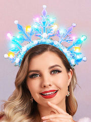 Flashing Snowflake LED Headband