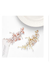 Vine Pearl Leaf Wedding Hair Accessories